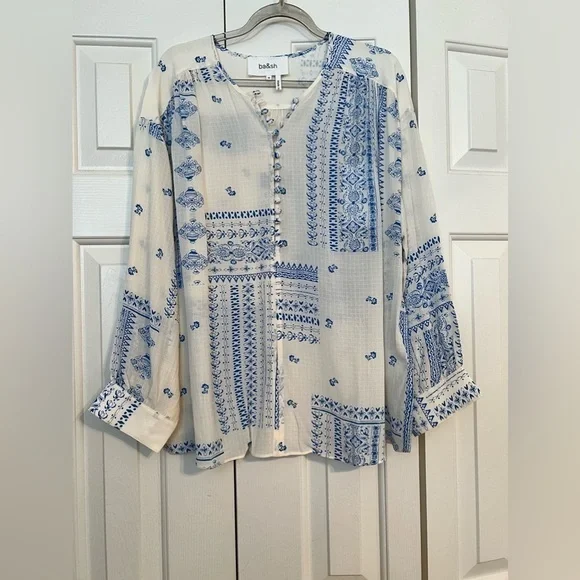 NWT BA&SH Isko Blouse and Skirt In Bandana Print- size Medium - Picture 11 of 15